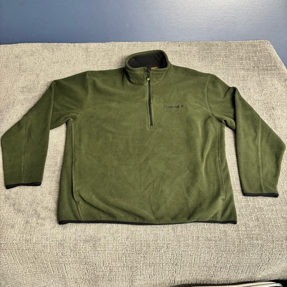 Timberland Olive Zip-Up Sweater